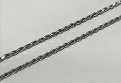 Vtg 925 Frank & Brihilda Coriz Multi-stone Pendant on 14K White Gold Rope Chain