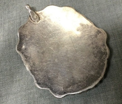 Vintage Deschutes Oregon Picture Jasper Cabochon And Silver Pendant