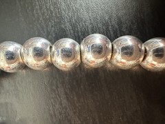 Vintage Lauren Ralph Lauren Signed SilverTone Ball Bead 6.5” Bracelet