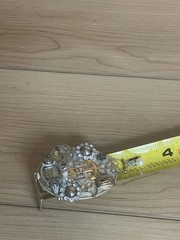 Vintage US Navy USN Anchor Brooch Rhinestone Bulova Watch Assemblage Pin 3”