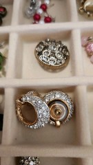 Vintage Antique Estate Jewelry & Box Assorted Materials Few Silver 925 & Murano