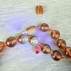 Vintage Baltic Amber Graduated Honey Cognac Hand Knotted Beaded Necklace