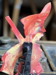 Vintage Plastic Novelty Pin Marching Soldier 1940s 1950s