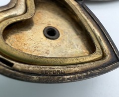 WWII USN Navy Sweetheart Locket Bedford 1/20 12K GF Sterling Silver MOP Anchor