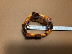 OLD GENUINE BALTIC AMBER BRACELET 51g.