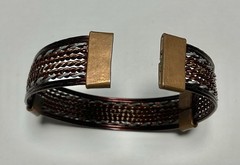 Vintage Braided Copper Brass Bracelet