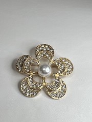 NEW Bundle Lot Floral Brooches crystal enamel rhinestones faux pearl pins