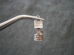Wishing Well with Pail on Wall Vtg Sterling Silver Bracelet Charm Pendant 1.9g