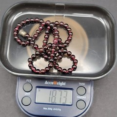 Natural Garnet Bead Necklace 4mm Red Stone Strand Choker Double Wrap Bracelet