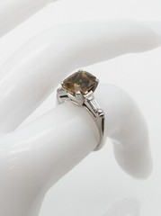 Vintage 1940s $12,000 3.50ct Natural Alexandrite Diamond Platinum Ring
