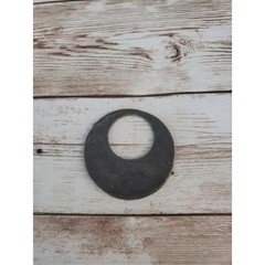 Vintage Pendant – Green & Dark Brown (No Bail or Chain Included)