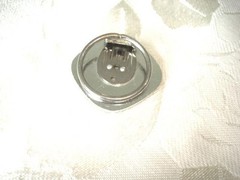 Vintage Silver Tone Scarf Ring Clip With Acanthus Leaf Design West Germany KJ