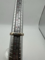Vintage Mexico .925 Sterling Silver Modernist Ring Size 9.75