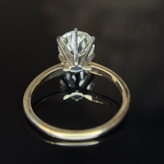 Antique Natural GIA 2.48 K VS2 Antique Old Mine Cut Diamond Engagement Ring