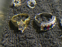 lot Of 925 Silver And Gold Tone Necklace/bracelets/earrings/Rings