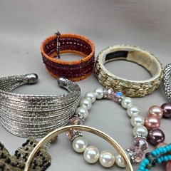 Vintage to Modern Bracelet Lot Wearable Resell 17 Pieces