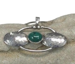 Vintage 80’s Silver 925 Rachel Gera Pendent One Of A Kind Signed Modernist Art