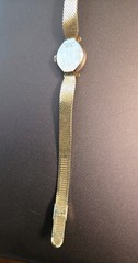 Vintage 18Kt Gold Over Sterling/CZs Duchess LA Marque Ladies Watch