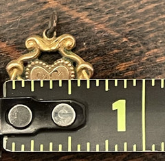 Vintage 13″Forstner 12kt. Gold Filled Woman’s/Child’s chain & pendant w/initials