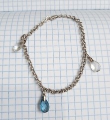 Vintage Bracelet with stones Sterling Silver 925 test Beautiful Women’s Jewelry