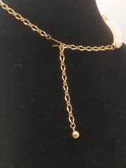 AVON 1987 ROMAN RICHES bold goldtone raised scroll beads designs collar necklace