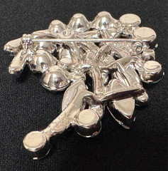 Vintage Eisenberg Ice Brooch Clear Sparkling Rhinestones