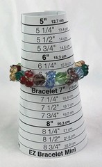 Multi-color Faceted AB Glass Crystal Bead Silver Stretchy Bracelet