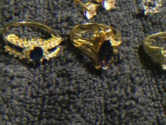lot Of 925 Silver And Gold Tone Necklace/bracelets/earrings/Rings