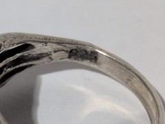 VINTAGE STERLING SILVER POD OF 5 DOLPHINS SIZE 8 RING 2.5MM BAND 925 DOLPHIN