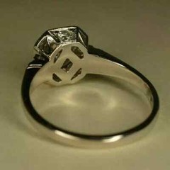 Art Deco Vintage 2.00Ct Round Cut Lab Created Diamond 925 Silver Engagement Ring