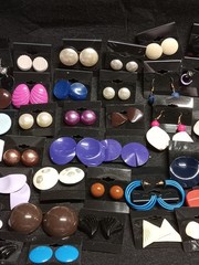 Costume Jewlery Earing Lot Of 74 Pair
