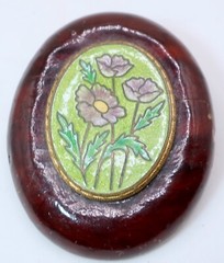 Secret Garden Treasures: 2 Vintage Pins w Multi Floral Made in West Germany