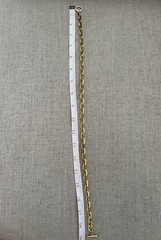 Nolan Miller Glamour Collection Gold And Rhinestone Toggle Clasp Necklace 19”