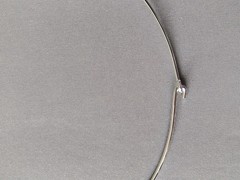 Vintage 1977 AVON ‘Spun Swirls’ Choker Necklace IOB Silvertone – Size Large
