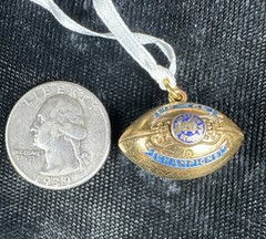 ✨Vintage Football Charm Yellow Gold 1/10 10K 1968 Western High Champions