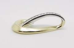 14K Yellow and White Gold Diamond Slide Pendant – 1-1/8″ in Length – LB2454