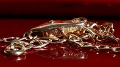 14k yellow gold necklace 18.75″ anchor / mariner link chain vintage 4.25gr N3642