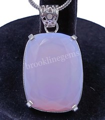 110.5 Ct Cushion Cut Natural Pink Opal EGL 925 Solid Silver Pendant Gems 5FRS