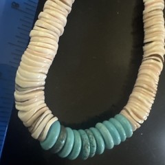 Puka Shell Turquoise Beaded Necklace