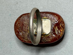 Natural OLD Antique BUTTERSCOTCH Baltic Amber Stone Ring 6,5 gr