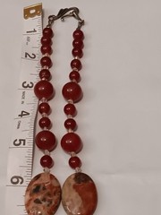 beautiful vintage Southwestern polished Colorful multi-stone Beaded necklace