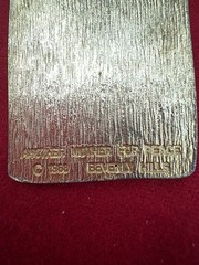 1968 Another Mother for Peace Gold Tone, War Is Not Healthy Anti War 28” #5804