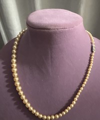 Vintage 19 Inches of Cultured Pearls Found Thrift Store.
