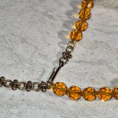 Vintage Inspired Art Deco Style Enamel Crystal Queen Bee Brooch with Glass Beads