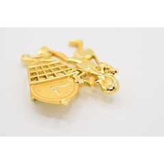 Danecraft Vintage Mother’s Day Pin Brooch Mom On Go Baby Shopping Cart NOS BinA9