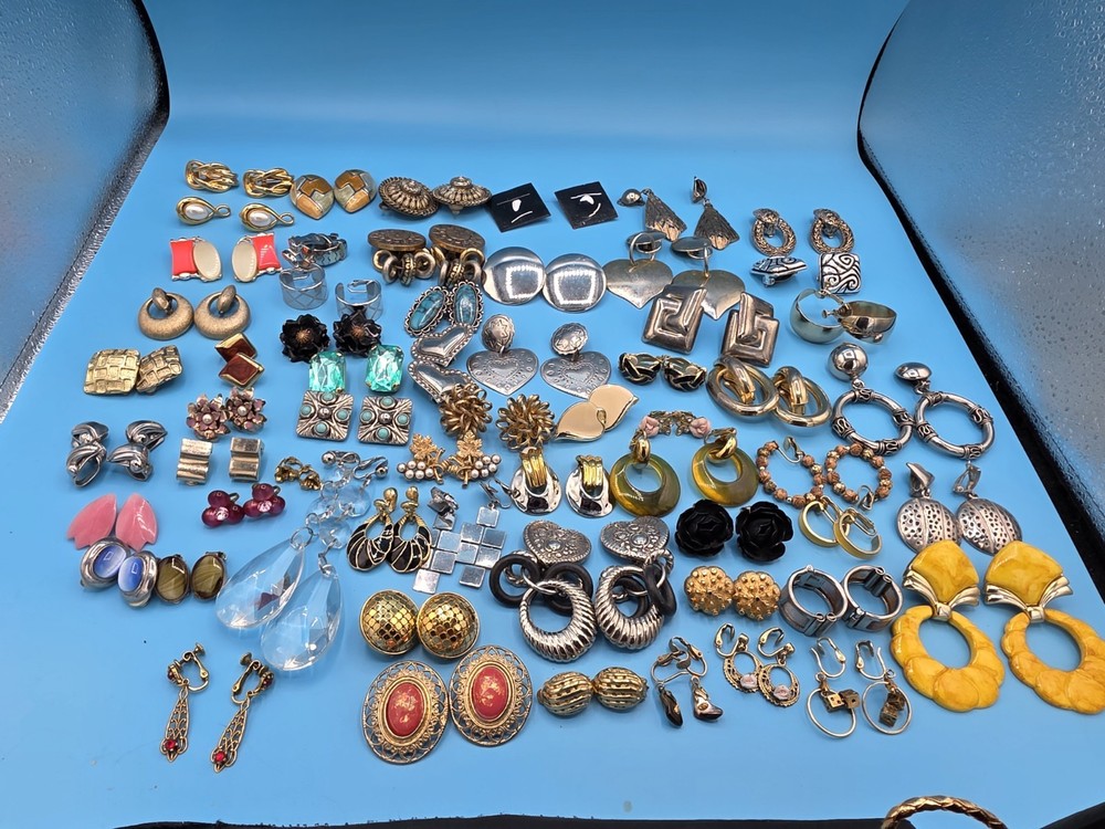 Vintage Clip-on And Screw Back Earrings **READ DESCRIPTION**