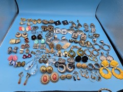 Vintage Clip-on And Screw Back Earrings **READ DESCRIPTION**