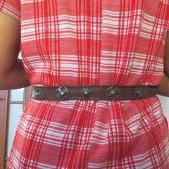 19th c ARMENIAN Antique Niello SILVER BELT- Russian Armenia Tradit. Folk Costume