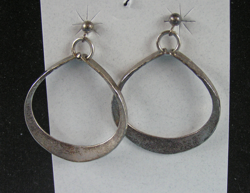 AGE Anna Greta Eker 925 Sterling Silver Vintage Norway Modernist Dangle Earrings