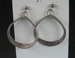 AGE Anna Greta Eker 925 Sterling Silver Vintage Norway Modernist Dangle Earrings